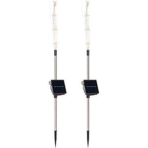 4Pcs / Set Outdoor Solar Garden Decorative Lights Lawn Lights Holiday Lighting (Warm White Light 2700‑3200k)