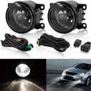Bevinsee Front Fog Light Lamp Kit & Bulbs Compatible with Suzuki Grand Vitara 2006-2012 SX4 4Dr 2008-2012 Swift Pair Fog Light Assembly