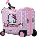 Bioworld Hello Kitty Character Face Pink Ride-On Luggage, OSFA