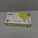 Disposable Vinyl Gloves, Food Safe, Latex-Free Powder-Free Clear Plastic Gloves for Cooking, House Clean, Food Prep (Large)