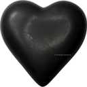 Amazing Gemstone Shungite Crystal Heart Palm Stone - Pocket Massage Worry Stone for Natural Body Chakra Balancing, Reiki Healing and Crystal Grid
