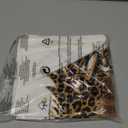 MNASAIOO Christmas Santa Tree Decorative Throw Pillow Covers Set of 2, Trendy Golden Snowflake Pillows Covers for Holiday Winter, Retro Leopard Believe Pillow Cases Decor for Couch Bedroom 18x18in