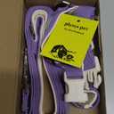 Plutus Pet Cotton Dog Harness and Leash Set, Reflective and Soft Padded, Quick Fit Vest Harness, for Dogs, Purple, XS