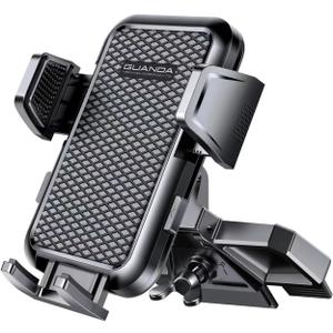 CD Phone Mount, Upgraded Car Phone Holder [Thick Cases Friendly], Adjustable Universal Phone Mount for Car Accessories CD Slot Mount, Compatible with iPhone & Android Cell Phones (Black)