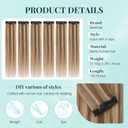 Benehair 6 PCS Clip in Short Hair Extensions 100% Real Human Hair Seamless & Invisible for Women Instant Volume Highlight Length for Daily Use 12" Medium Brown&Dark Blonde