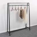 MBQQ Moden Metal Clothes Rack with Clothing Hanging Rack Organizer for Laundry Drying Display Racks Garment Racks,Retro Black