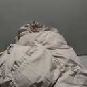 HARBOREST King Comforter & Pillow Shams - Fluffy King Size Bedding for All Seasons, Shabby Chic Oatmeal Ruffle Comforter Set (3 Pieces)