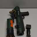 Toy Rocket Launcher, Rocket Gun with 3 Foam Rockets, Toy Rocket Barrel Launcher RPG Gun, with Sound, Vibration, LED Effects, Military Pretend Play Blaster Toy Gun (Dark Green)