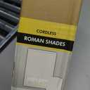 UNISHADES No Drill Cordless Roman Shades, Room Darkening, 29×48 in Beige
Cordless fabric shades with polyester material provide room darkening, easy installation without drilling