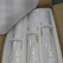 Homjoy 36 PCS White Pillar Candles with Glass Candle Holders Clear Hurricane Candle Holders Glass Cylinder Vases for Centerpieces Wedding Party, Event, Home Office (18 Candles+18 Candle Hoders)