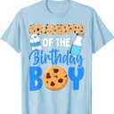 Grandma of the birthday boy Milk and Cookies 1st birthday T-Shirt (Small)