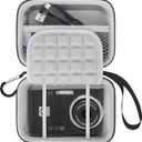 Lacdo Camera Case Compatible with KODAK PIXPRO FZ45 / FZ55 / FZ53 / FZ43 16MP Vlogging Digital Camera, Hard EVA Protective Camera Storage Trave Bag, Mesh Pocket Fit Batteries, USB Cable, SD Card, Gray