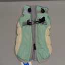 FUAMEY Dog Coat for Small Dogs, Waterproof Dog Winter Jacket with Harness Built in Puppy Cold Weather Coats Reflective Pet Vest with Zipper Warm Fleece Dogs Snowsuit Windproof Mint Green XS (XS(chest:14in))