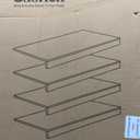 Gashell Wire Shelf Covers, Bamboo Wire Rack Covers for Pantry, Closet (4pcs, 32" W x 16" D)