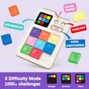 MinoLogic Super Slide Puzzle Game, 1000+ Challenges & 3 Modes Electronic Sliding Tile Puzzle & Klotski Puzzle, Brain Teaser Sliding Block Puzzle for Kids & Adults, Travel Family Logic Games