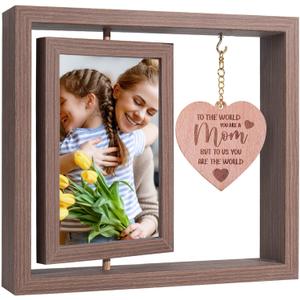 2 x Ithmahco Christmas Gifts From Son - 4x6 Picture Frame, Christmas Frame, Gift For Mom From Daughter Unique, Great Birthday Gifts For Mom, Show How Important She Is To You