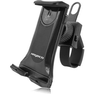 Sunny Health & Fitness Mobile Phone and Tablet Clamp Mount Holder for Bikes, Ellipticals, Treadmills and Other Handlebar Fitness Equipment