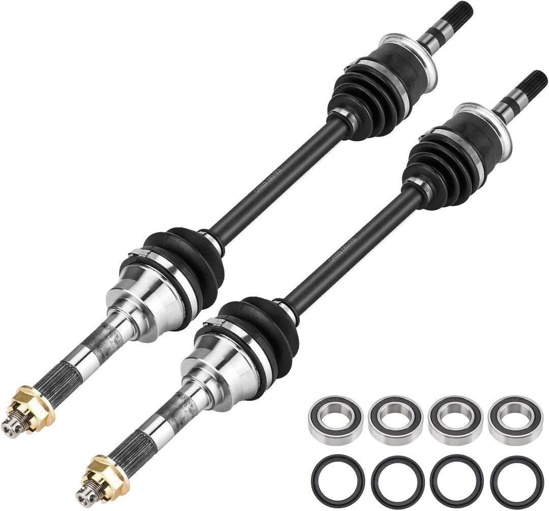 Front Left or Right CV Axle & Wheel Bearing Kit for Kawasaki Mule 2510/3010/4010 4X4 1998-2018, 2 CV Axles and 2 Wheel Bearings Front Left or Right CV Axle & Wheel Bearing Kit for Kawasaki Mule 2510/3010/4010 4X4 1998-2018, 2 CV Axles and 2 Wheel Bearings