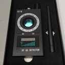 Hidden Camera Detectors, Anti Spy Camera Finder, GPS Tracker Detector, Hidden Devices Detector for Airbnb, Hotels, Bathroom, Home, Office (Black)