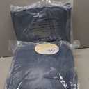 Geniospin King Size Comforter Set- 7 Piece Navy Blue Textured King Bedding Set, Soft Solid Bed in a Bag for All Season, King Comforter Set with Sheets(Navy Blue,102''x90'')