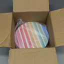 Yopay 3 Pack Cookie Tins, Round Baking Cake Gift Tins for Storing Patisseries, Puff Pastries Craft Supplies, Easter, Special Occasion and Holidays, Rainbow Pattern, 7" W X 3.2" H, Metal