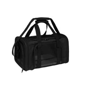 Top tasta Dog Cat Carrier Bag for Small Medium Large Cats Dogs Under 25 lbs Soft Sides for Small Puppy Dog Cat Travel Bag Black (20" x 13" x 13")
