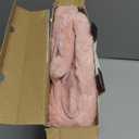 24x24 Pillow Covers, Decorative Faux Fur Throw Pillow Covers for Couch, Sofa Soft Fluffy Pillow Cover with Velvet Back for Living Room, Neutral Home Dcor Accent for Bed - Pink