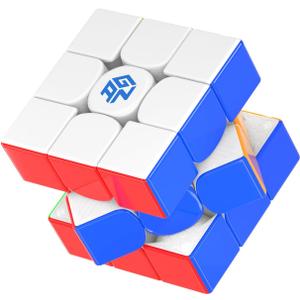 GAN 15 Maglev Speed Cube 3x3, GAN Magnetic Cube Perfectly Combines Weight, Magnet and Structure, 58.6g Ultra-Lightweight, Brain Teasers Puzzle Cube for Kids Adults, Flagship Speedcube UV Coated