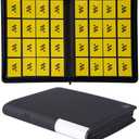 MORABTO 16 Pocket Card Binder,Trading Card Binder Holds up to 1024 Cards with 32 Sleeves,Zipper Card Holder Album Compatible with TCG/Sports Cards-Black Model B