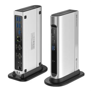 [Intel Certified] Cable Matters 40 Gbps 14-in-1 Thunderbolt Dock with Dual 4K 60Hz DisplayPort or HDMI, 100w Charging, Gigabit Ethernet, Compatible with USB 4 / Thunderbolt 4 for MacBook Pro, Dell