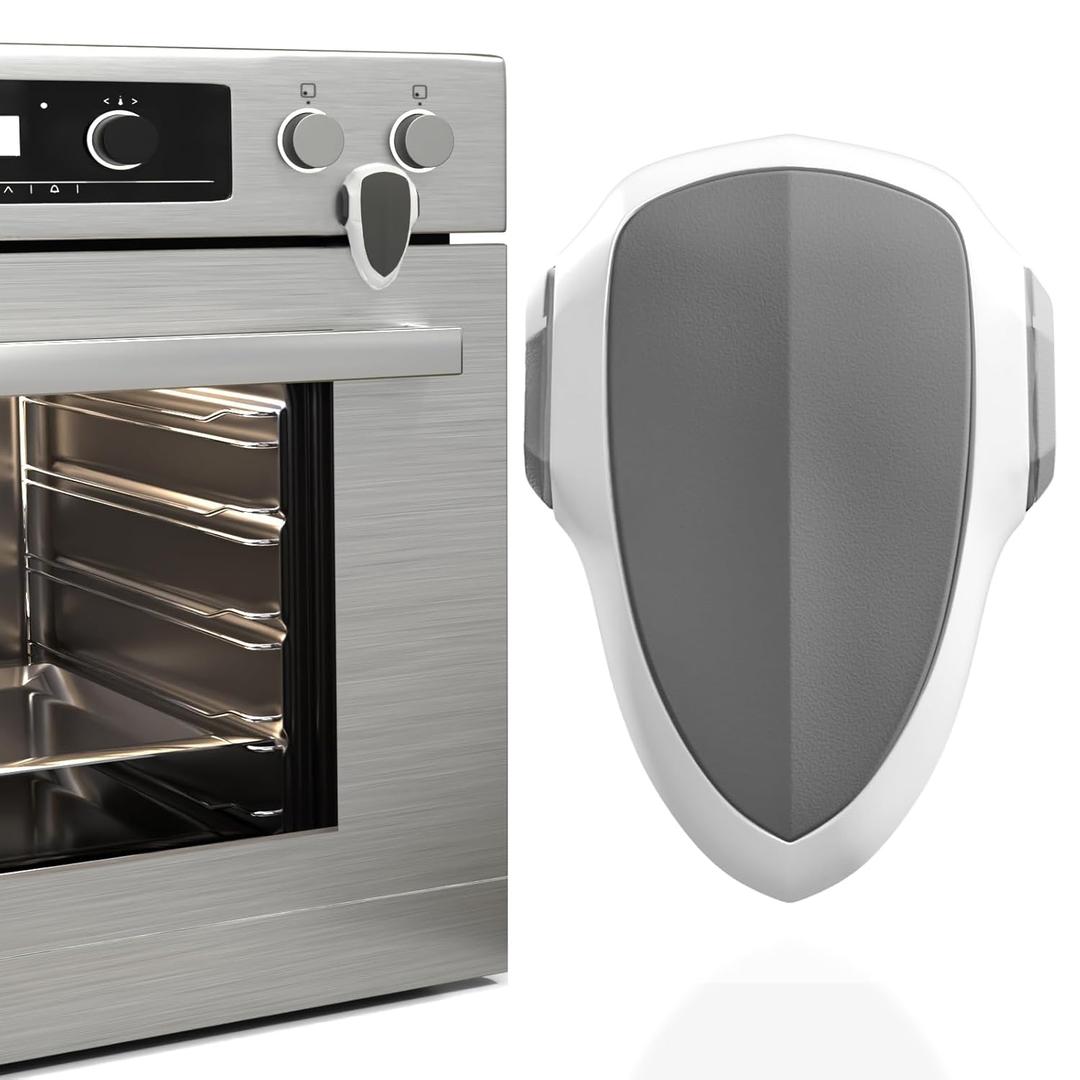 Oven Lock Child Safety, 1 Pack, Oven Door Lock Child Safety, Oven Baby Proofing, Heat-Resistant, Durable & Easy to Install Oven Safety Locks for Toddlers, Baby Proof Oven (White)