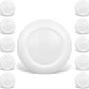 10 Packs 4 Inch LED Low Profile Recessed & Surface Mount Disk Light, Round, 10W, >600 Lumens, 5000K Day Light White, CRI80, DOB Design, Dimmable, ETL Listed, White