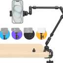 SMALLRIG 22" Magic Arm Clamp, Overhead Phone Mount Holder Stand, Flexible Desk Camera Mount, Articulating Friction Boom Arm, for POV Shot, Filming, Light, Webcam, Action Camera