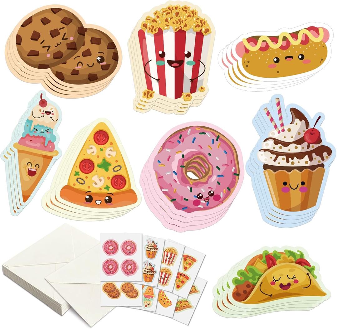 32 Pack Valentines Day Cards for Kids School, 8 Adorable Designs with White Envelopes & Fragrant Stickers, Class Valentines Day Cards Gifts for Kids Class, Valentines Day Classroom Exchange Cards