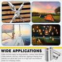 Yaocom 50 Pcs 1/4" Aluminum Crimping Loop Sleeve Cable Crimp Ferrules Wire Rope Sleeves for Diameter Wire Rope and Cable Line Ends