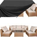 BALEINE Patio Furniture Covers, 10882 Outdoor Furniture Cover Waterproof, Heavy Duty Oxford Patio Table Cover for Outdoor Table, Chair, Sofa, Desk (Black 108"L82"W28"H)