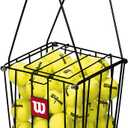 Wilson Unisex Adult Ball Pick Up Basket Tennis Ball Collection Pick-Up Basket, 75 Tennis Balls Capacity, NS