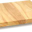 Wood Butcher Block Cutting Board with Feet for Kitchen, 11.8 Inch Square Chopping Block Cutting Board with Legs for Meat Cheese Vegetables Kitchen Charcuterie, 2.6 Inches Thick