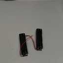 LAMPVPATH (Pack of 2) 8 AA Battery Holder, Two Layers Battery Case, 12v AA Battery Holder, 8 AA Battery Holder with Leads with (Pack of 2) I Fonts Clip Connector