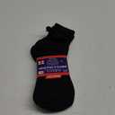 Diabetic Ankle Socks, Non-Binding Circulatory Doctor Approved Cushion Cotton Quarter Socks for Mens Womens 3,6,12 Pack (9-11, 3 Pack Black)