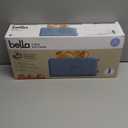 bella 2 Slice Slim Toaster, Fits-anywhere Kitchenware, 6 Setting Shade Control with Reheat & Cancel Buttons, Fits Sourdough, 10 Long Slot, Anti Jam & Auto Shutoff, 900 Watt, Surf