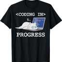 Funny Programming Cat Coding Coder Programmer Developer Men Women Girls Kids T-Shirt, Small