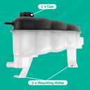 22870828 Engine Coolant Reservoir Tank with Cap Compatible with Silverado 1500 Sierra 1500 Suburban Tahoe Yukon Escalade 2007-2013 Coolant Overflow Tank Replace 603-054