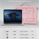 DOMISO 15.6 inch Laptop Sleeve with Handle Shockproof Waterproof EVA Protective Case for 15.6" Yoga 720 IdeaPad 310 320 ThinkPad T570/Legion 5 Gen 6/HP Envy 15/15.6" Notebooks, Pink