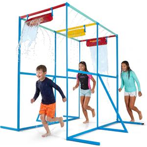 GoSports Splash Station Waterpark XL - Backyard Water Park for Kids, Outdoor Water Play Equipment with Sprinklers & Buckets, X-Large
