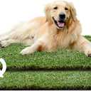 HQ4us Dog Grass pad 4232'' Replacement Grass Pad for 4534 Dog Potty Tray, 2Artificial Grass for Dogs, Realistic, Bite Resistance Turf, Less Stink, Potty for Balcony (X - Large - 4232'')