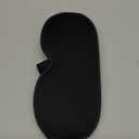 Sleep Eye Mask for Men Women, Sleeping Mask for Side Sleeper, Travel Blackout Night Blindfold Eye Shade Cover with Adjustable Strap (Black-Side Sleeper)