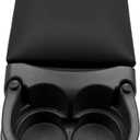 Black Universal Truck Bench Seat Console with Cup Holders
