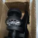 2Pcs 55mm Rubber Swivel Castor Wheels - 360 Degree Quiet Trolley & Furniture Caster