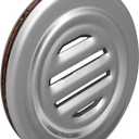 CRL Satin Anodized Finish Aluminum No-Draft Speak-Thru (5 5/16")